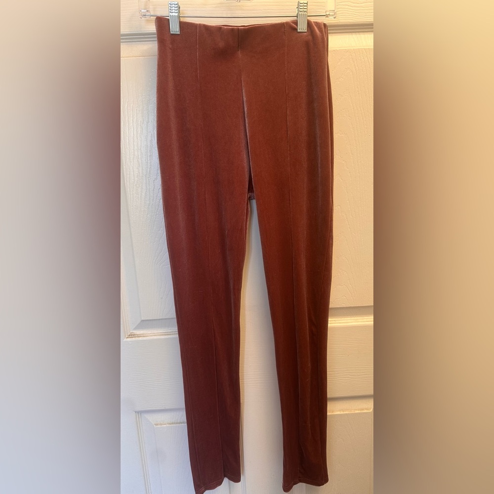 Milky Way dusty rose velvet leggings